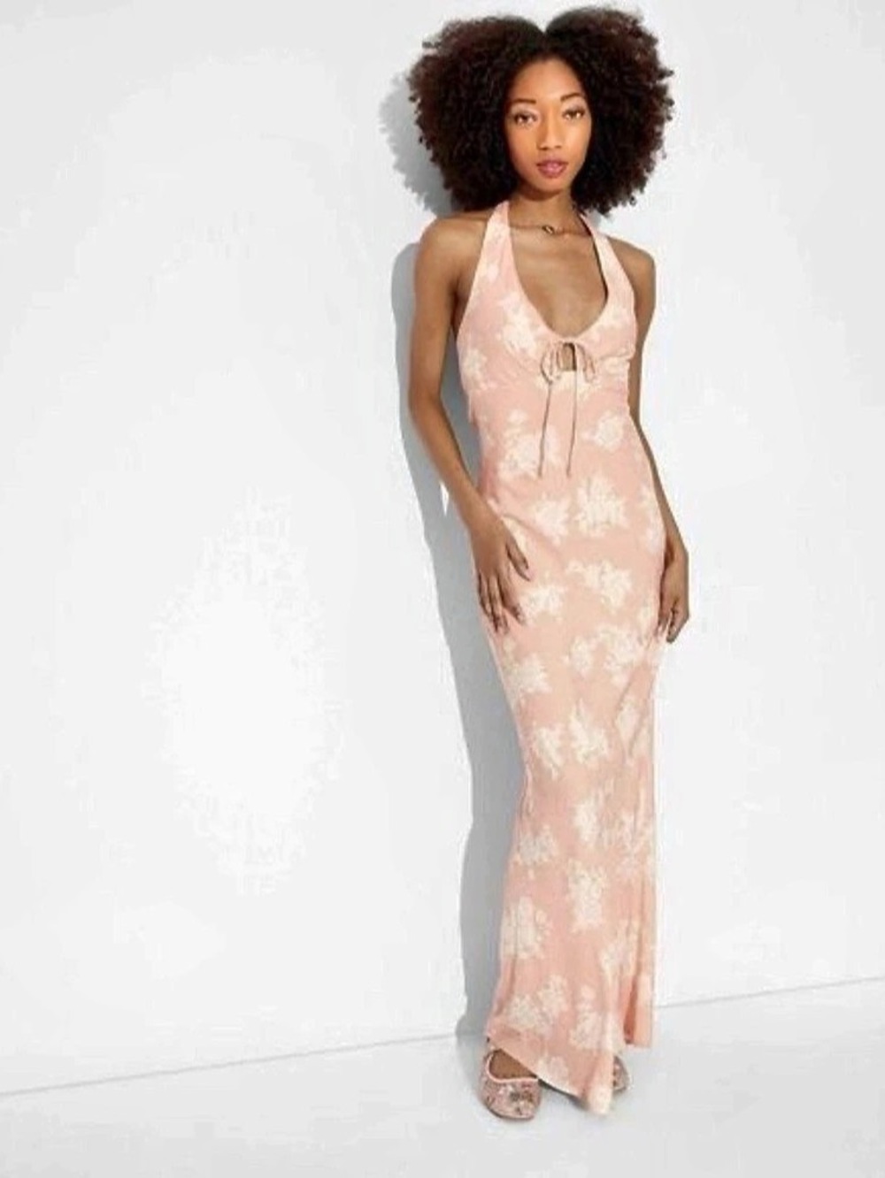 Pink & White Wild Fable Maxi Dress